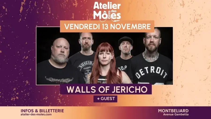 Walls of jericho montbeliard 2026